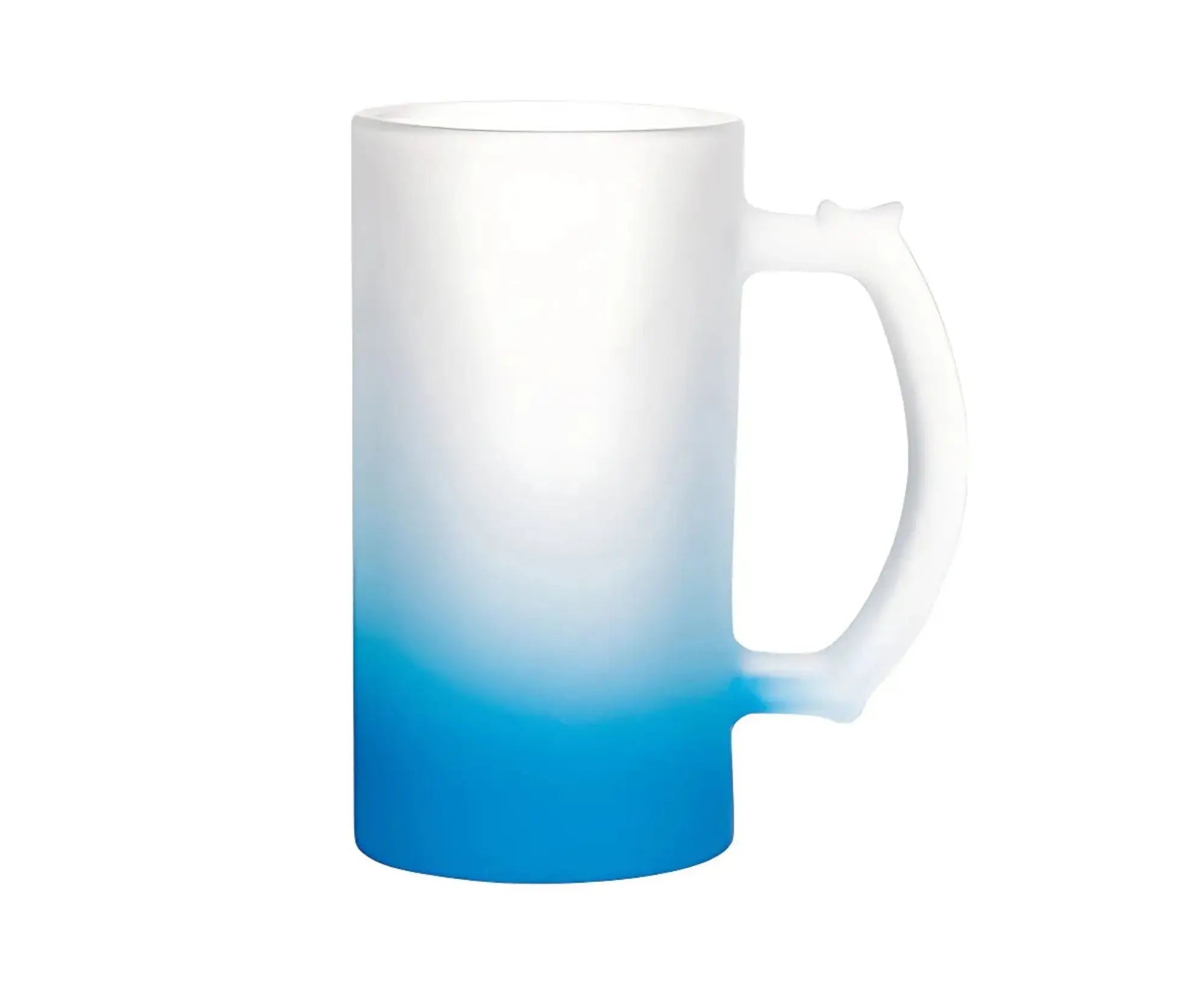 STFGBM470 | Milk Glass Frosted Gradient Beer Mug - 470 ml Light Blue