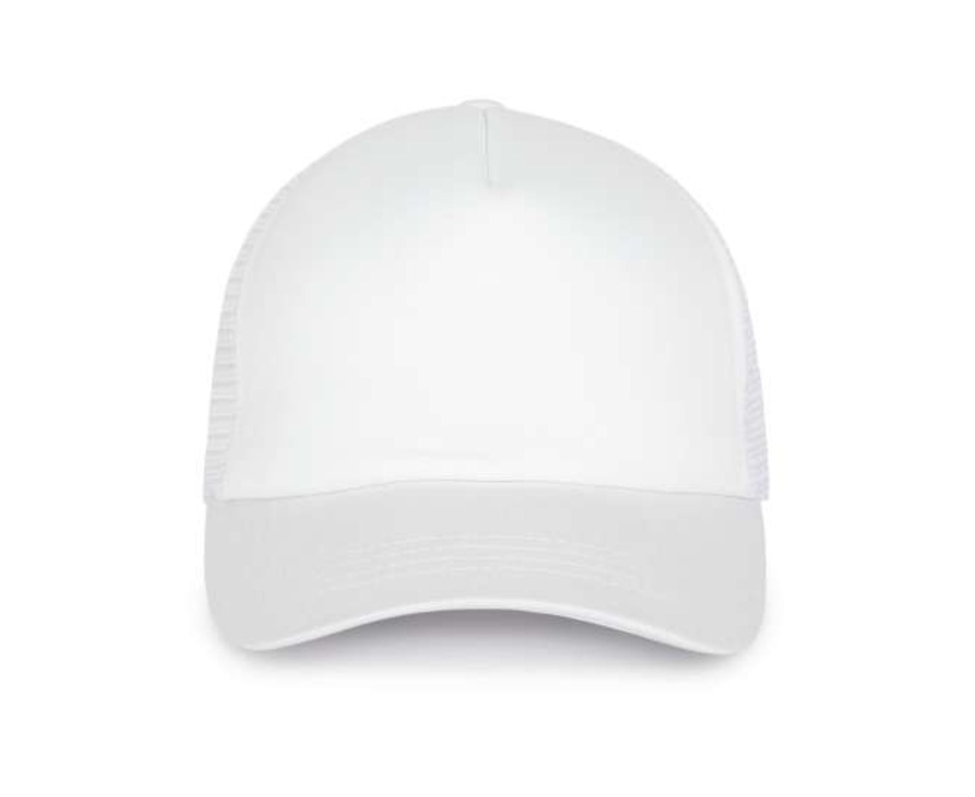 KP111 | 5 Panels Trucker Mesh Cap White