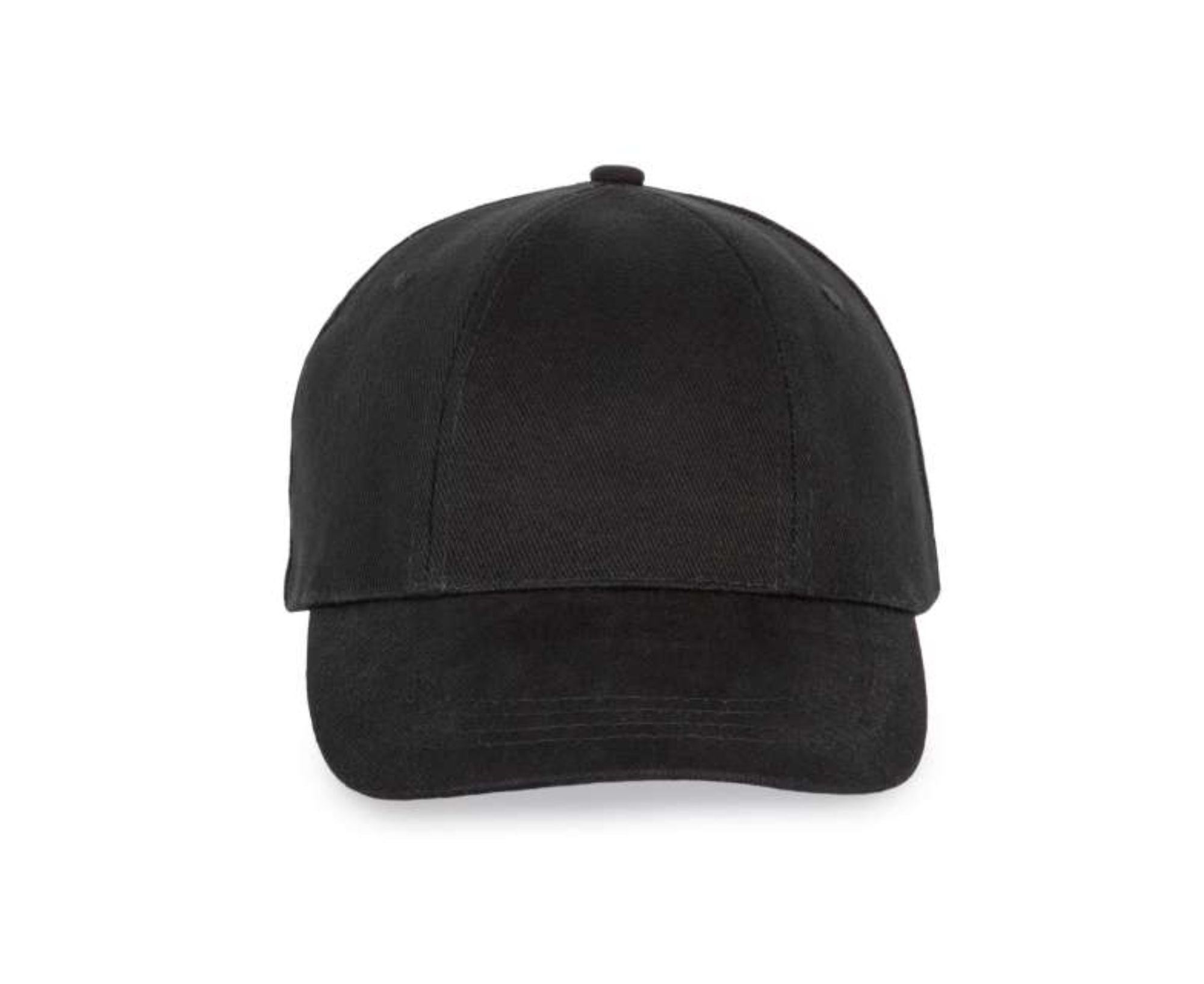 KP119 | 6 Panels Easy-Print Cap Black