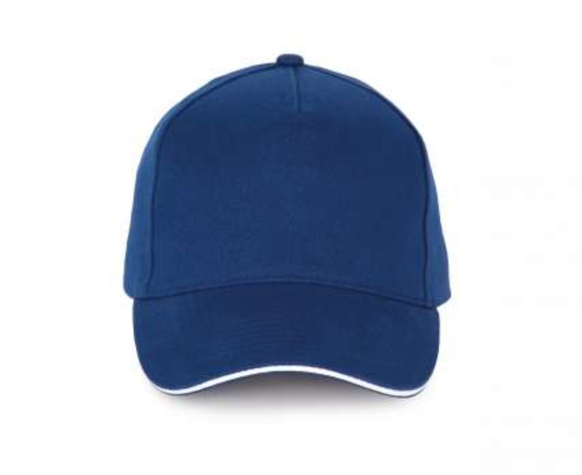KP189 | 5 Panels Cotton Sandwich Cap Royal Blue | White