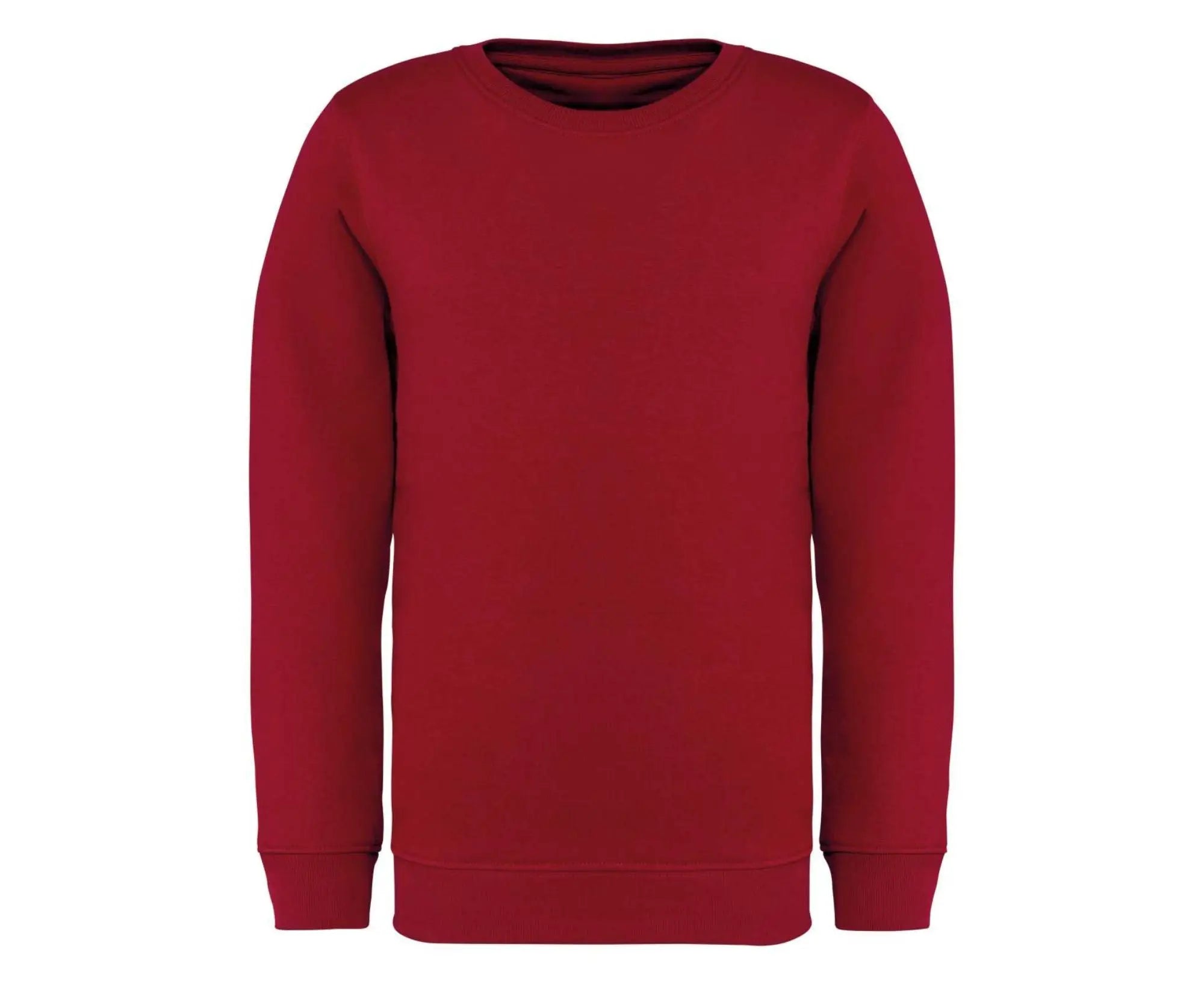 NS403 | Eco-Friendly Crew Neck Kids Sweatshirt Hibiscus Red