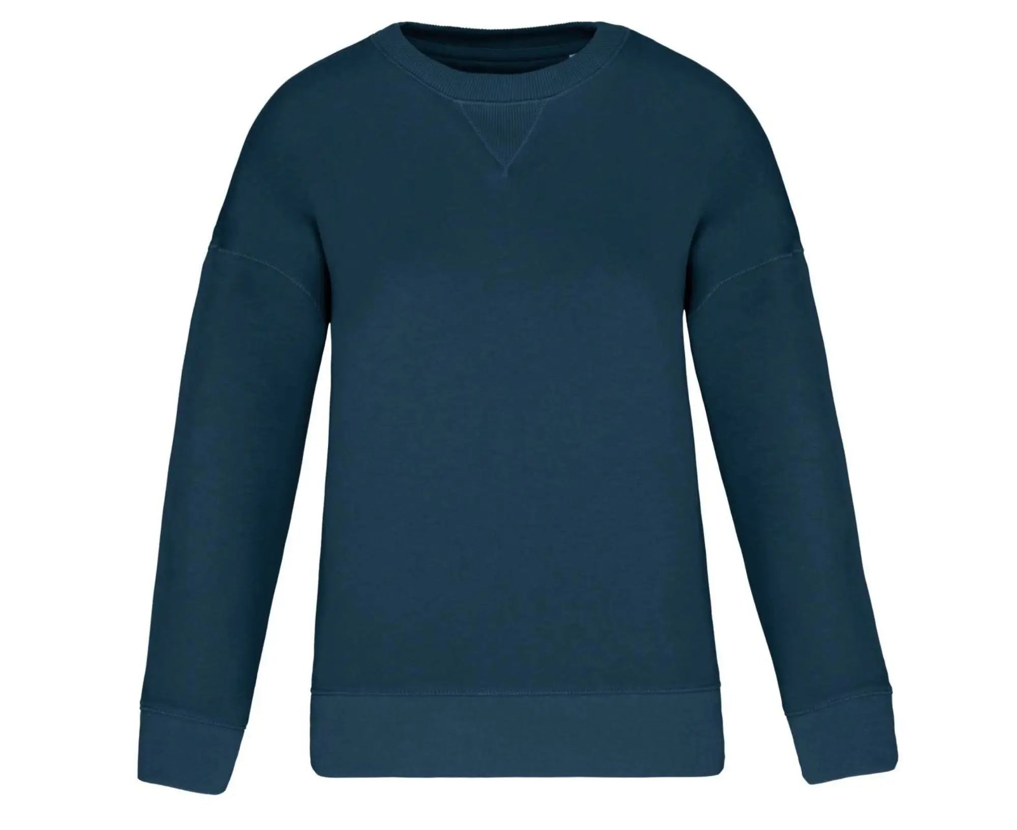NS420 | Eco-Friendly Women's Dropped Shoulder Sweater Peacock Blue