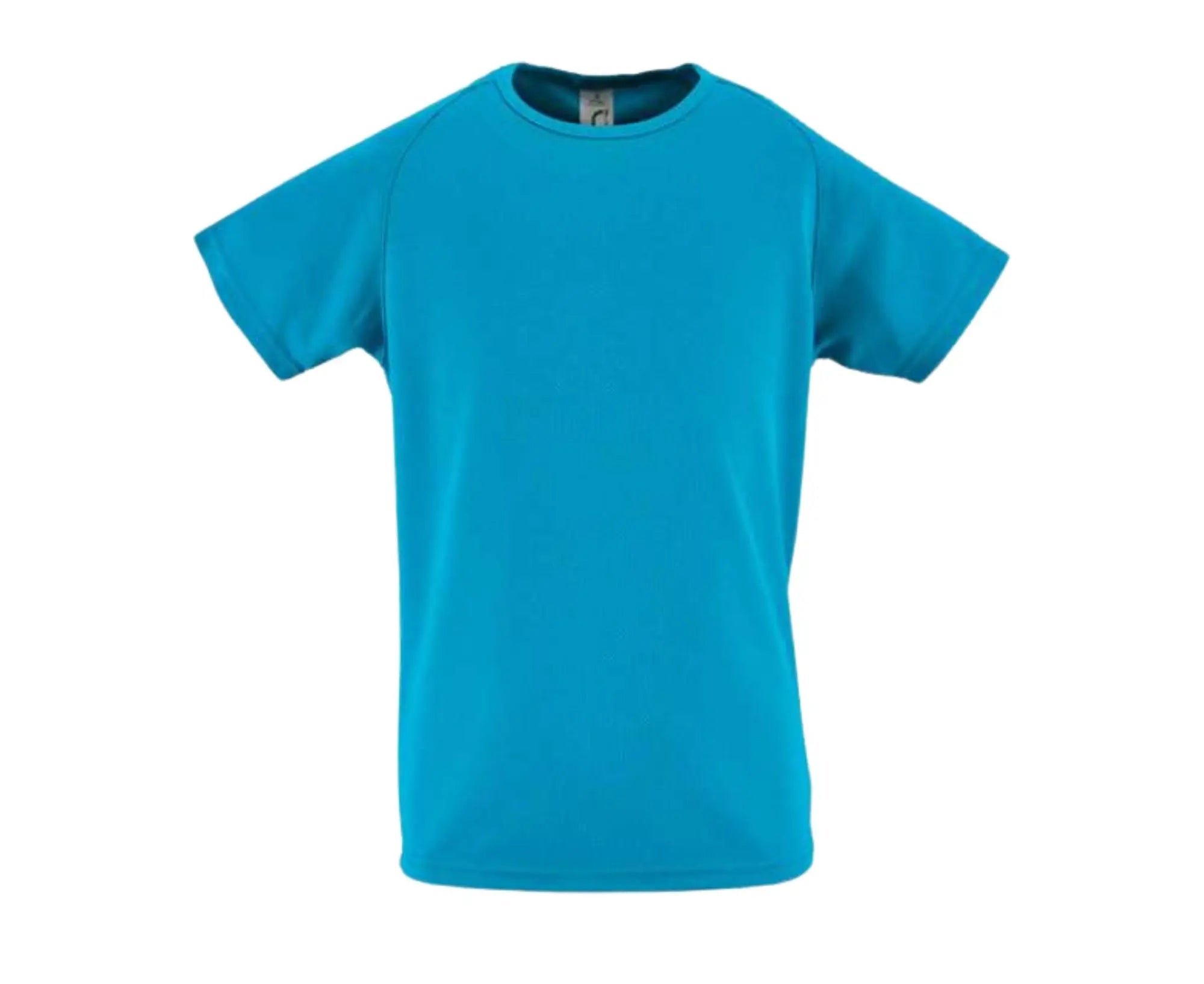 SO01166 | Sporty Kid's Raglan-Sleeved T-Shirt Aqua