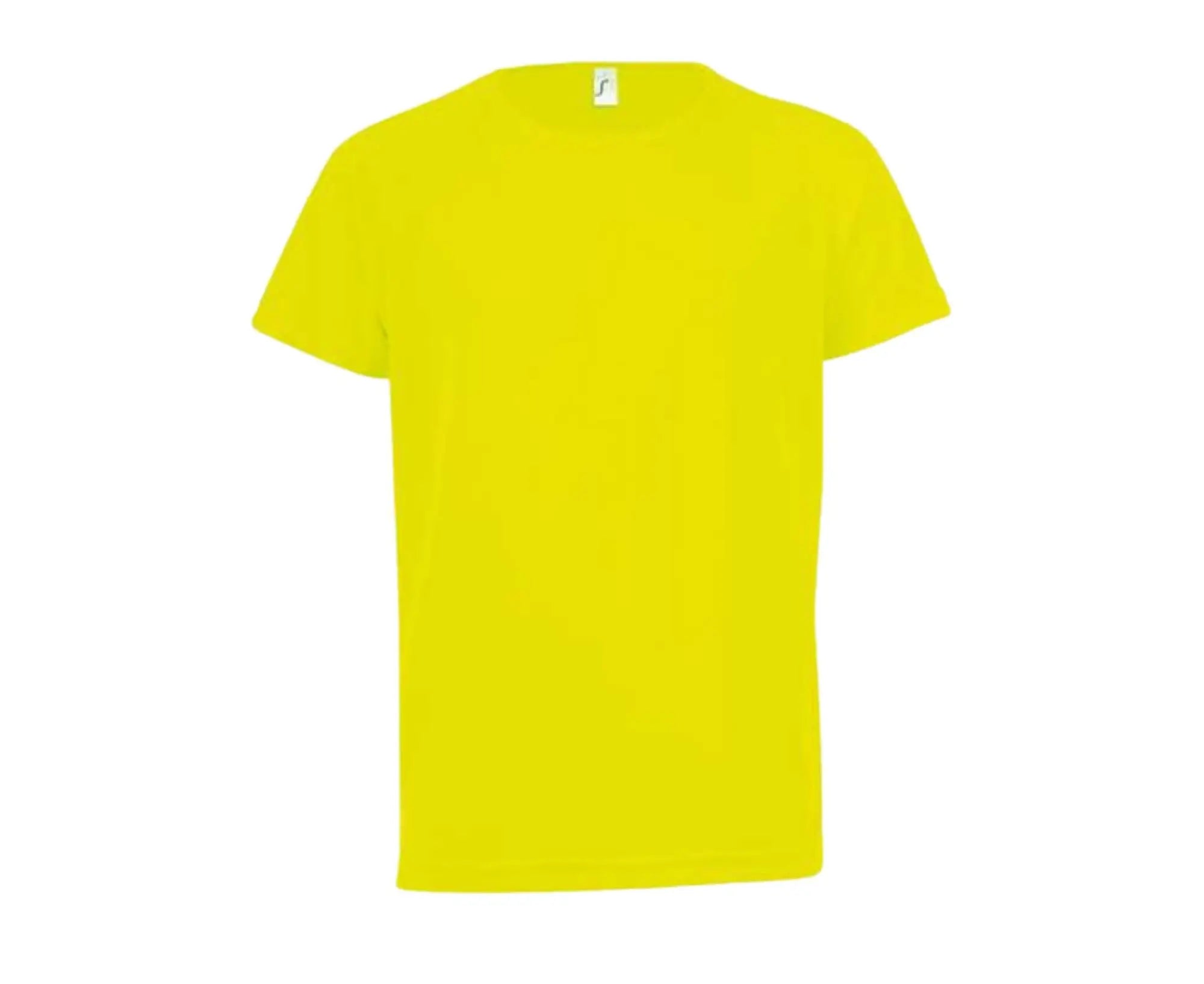 SO01166 | Sporty Kid's Raglan-Sleeved T-Shirt Neon Yellow
