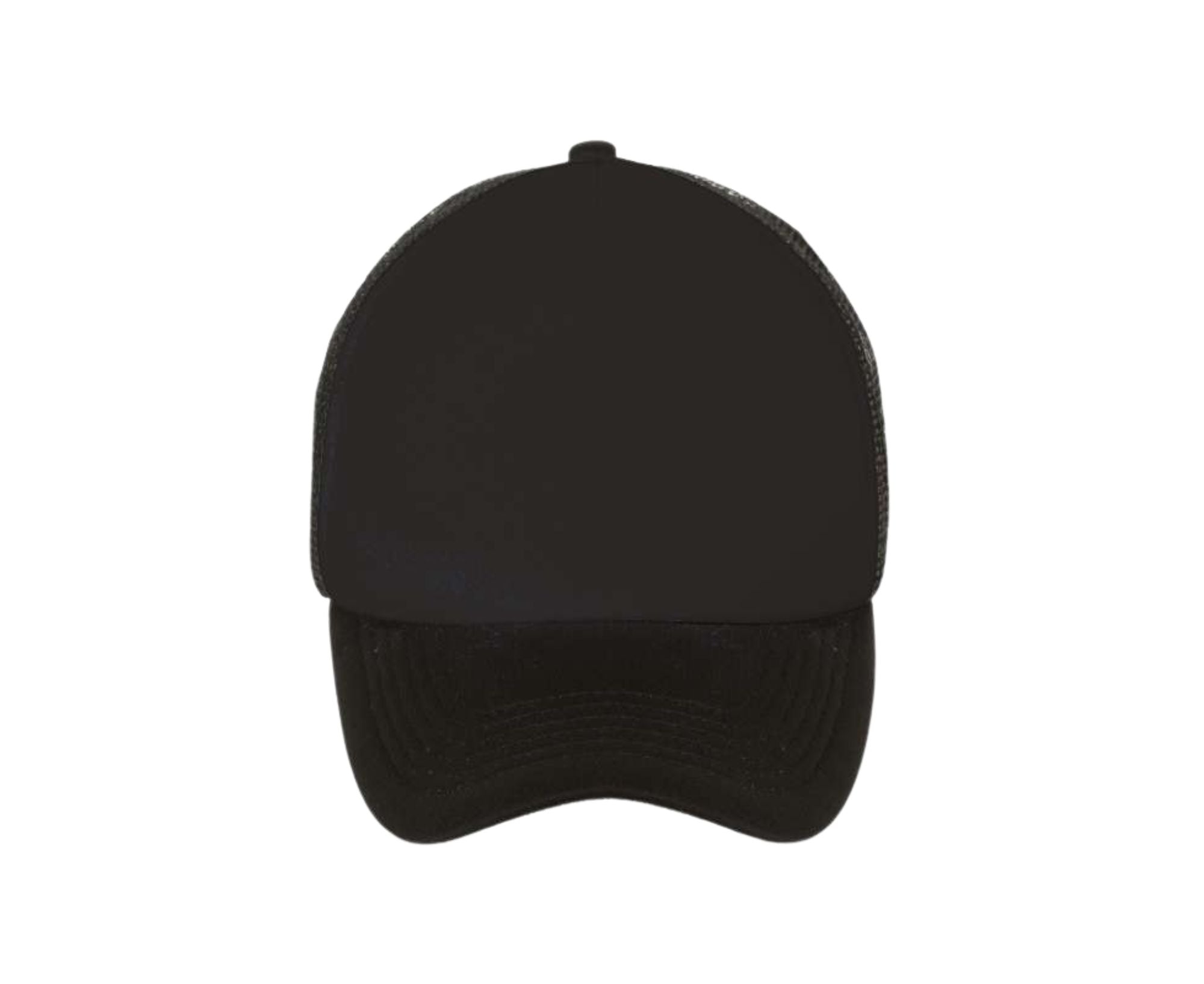 SO01668 | 5 Panel Bubble Mesh Cap Black