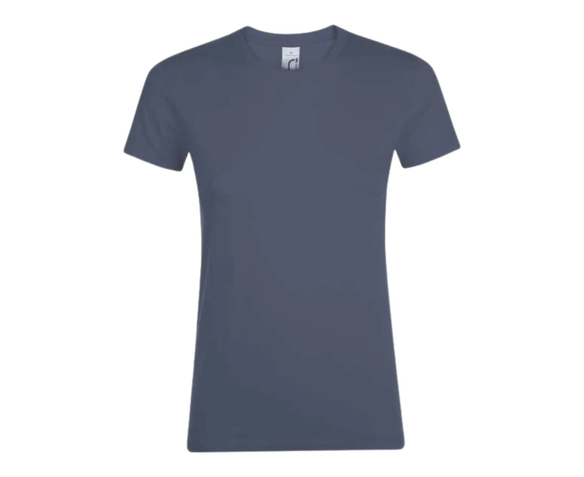 SO01825 | Regent Women Round Collart T-Shirt Denim