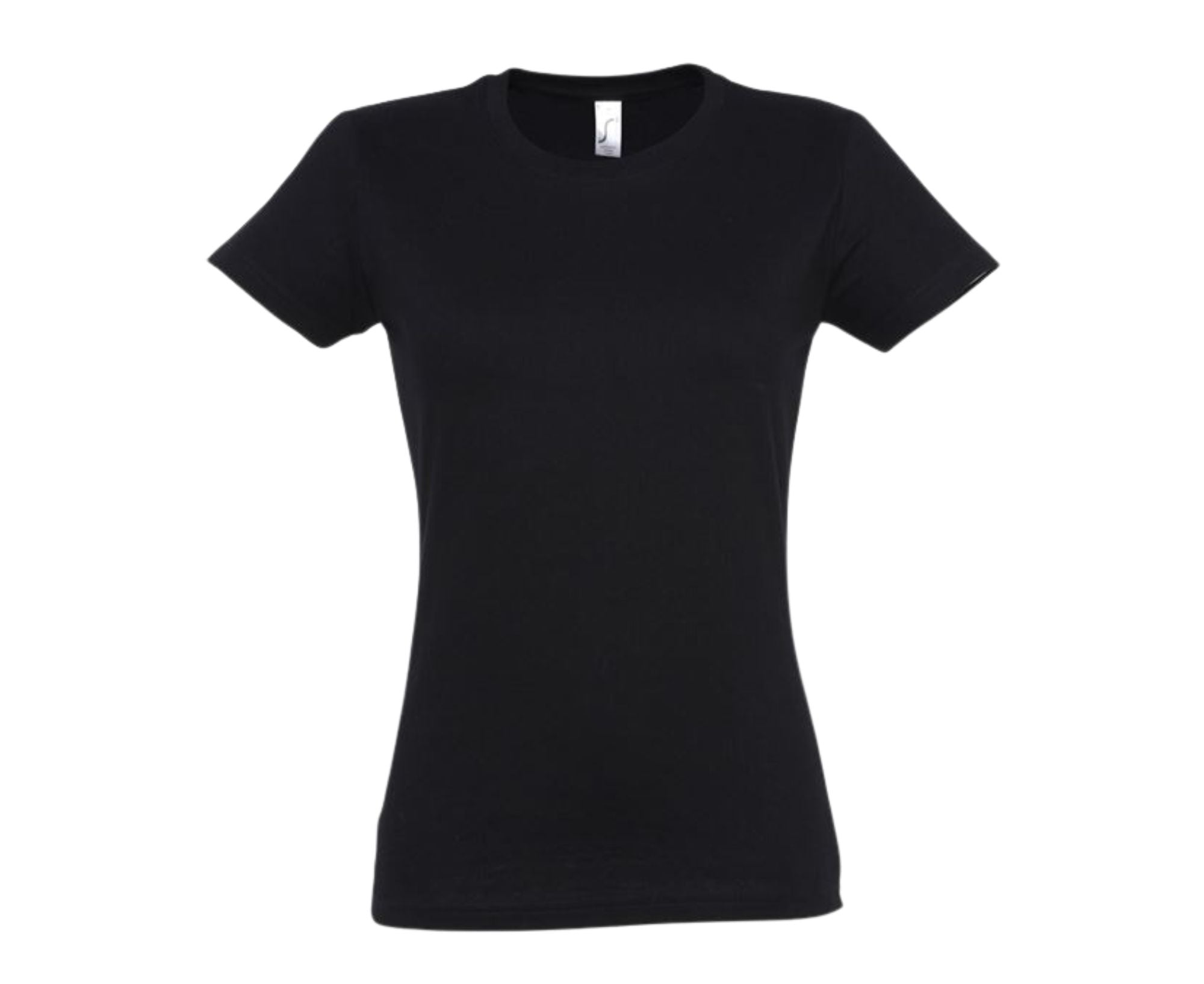 SO11502 | Imperial Round Collar Women's T-Shirt Deep Black