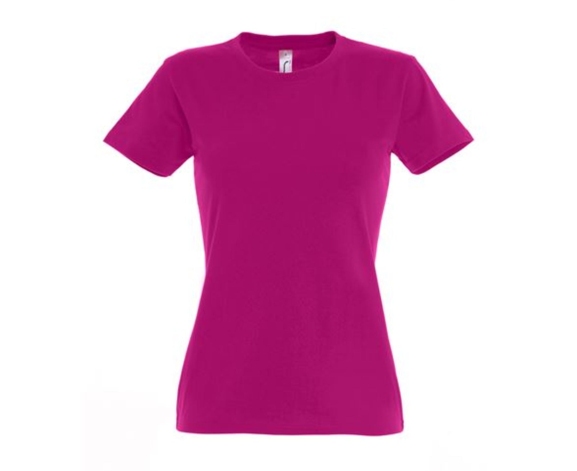 SO11502 | Imperial Round Collar Women's T-Shirt Fuchsia
