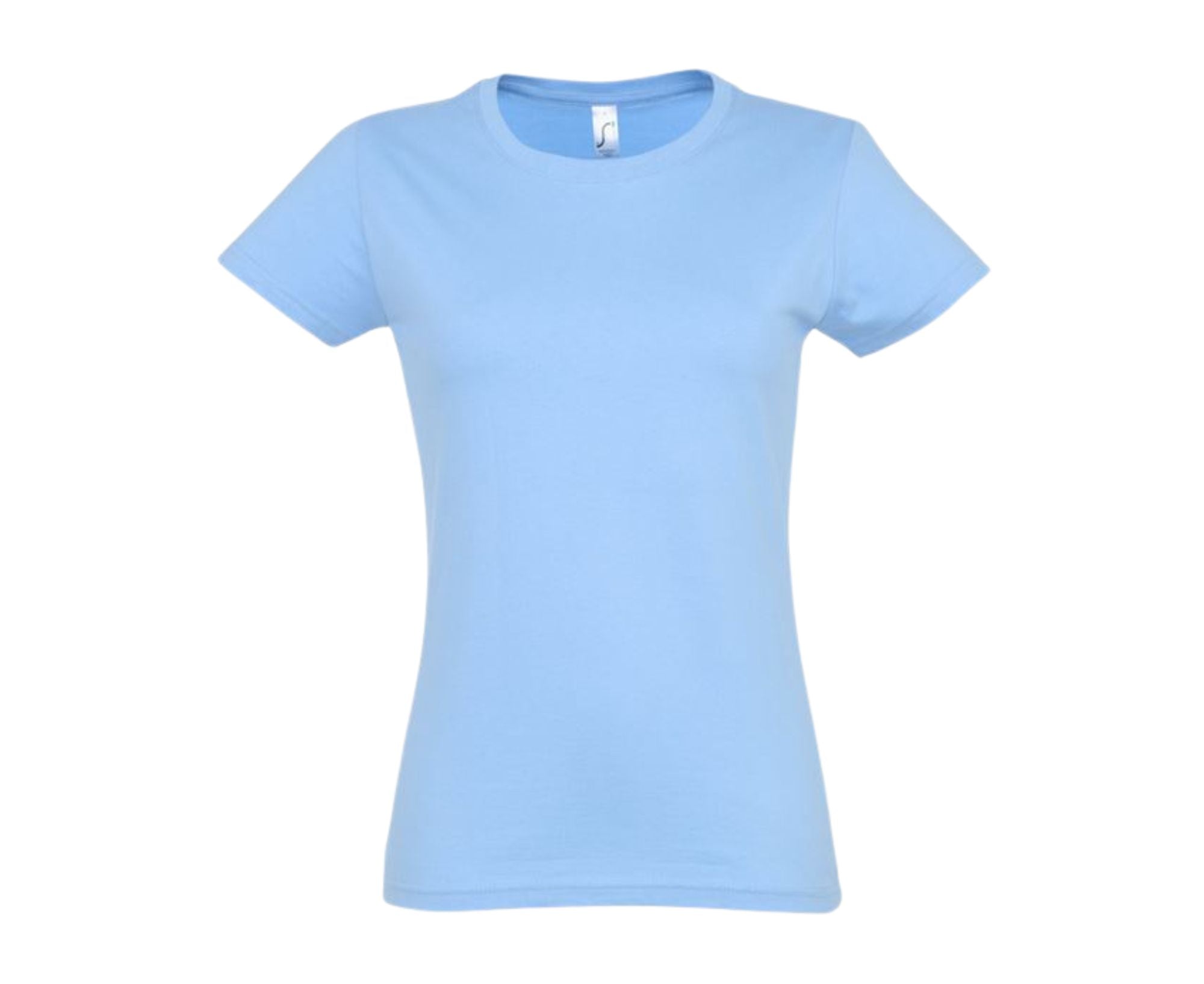 SO11502 | Imperial Round Collar Women's T-Shirt Sky Blue
