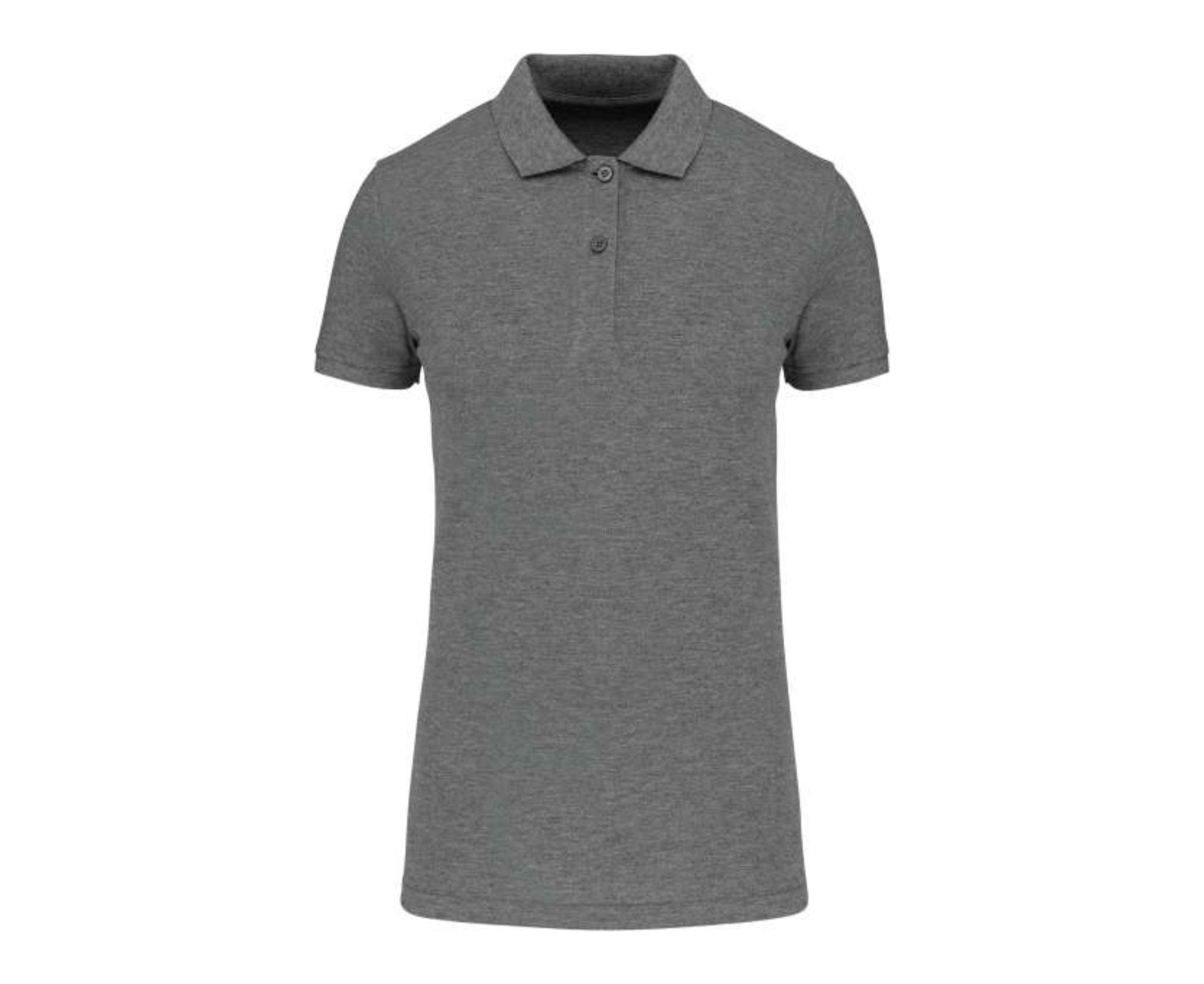 KA2026 | Ladies Organic 180 Piqué Polo Shirt Heather Grey