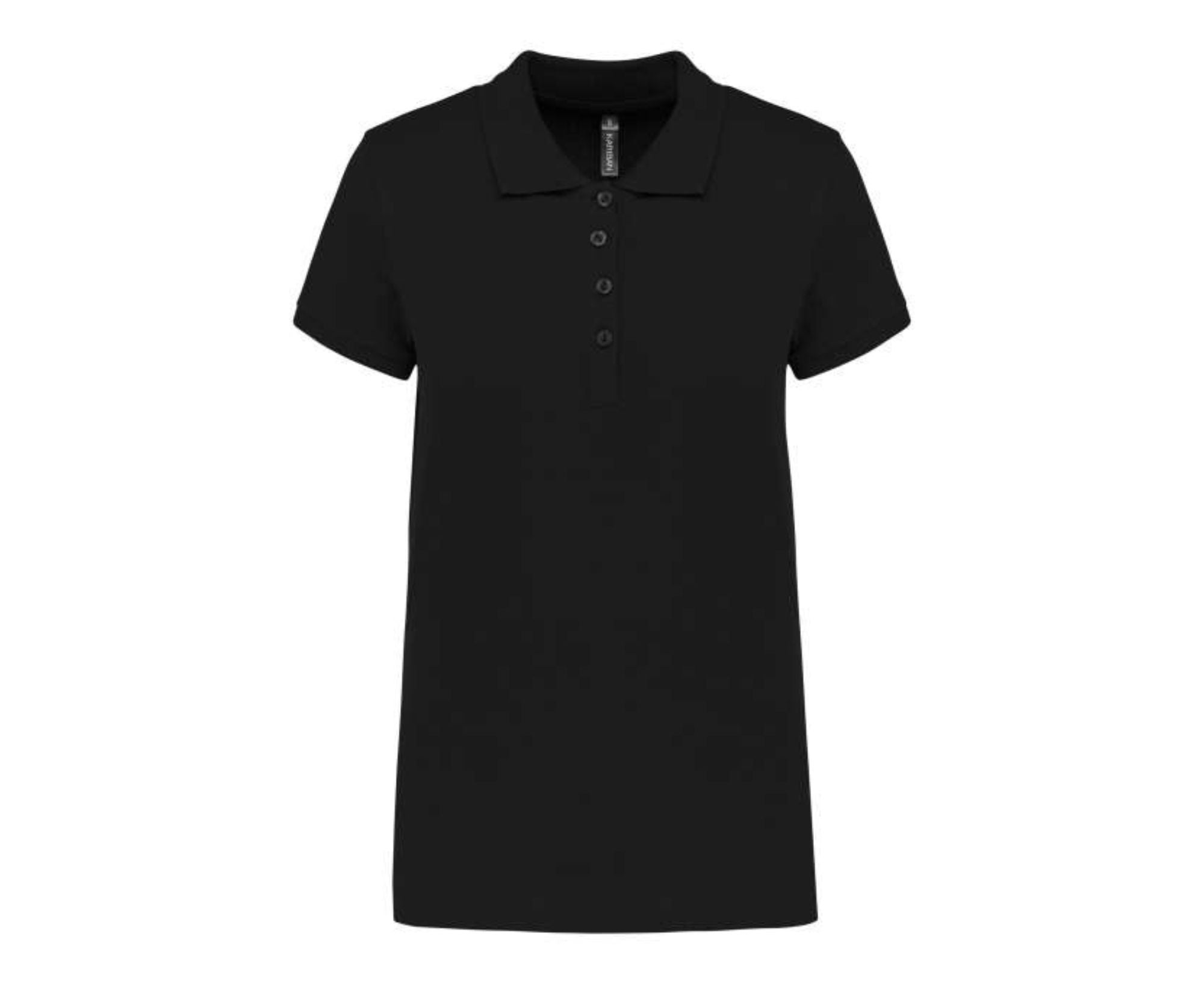 KA255 | Ladies' Short-Sleeved Piqué Polo Shirt Black