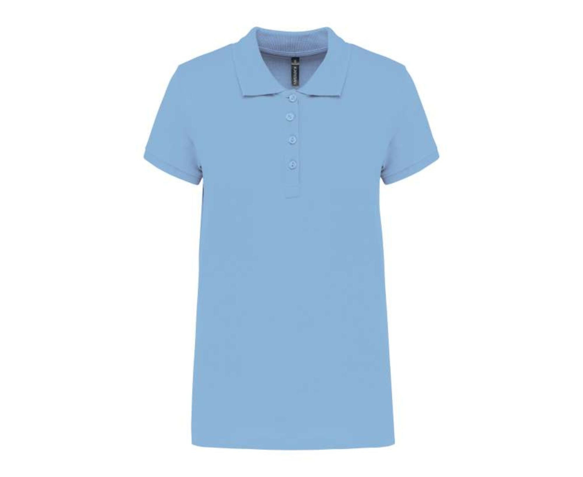 KA255 | Ladies' Short-Sleeved Piqué Polo Shirt Sky Blue