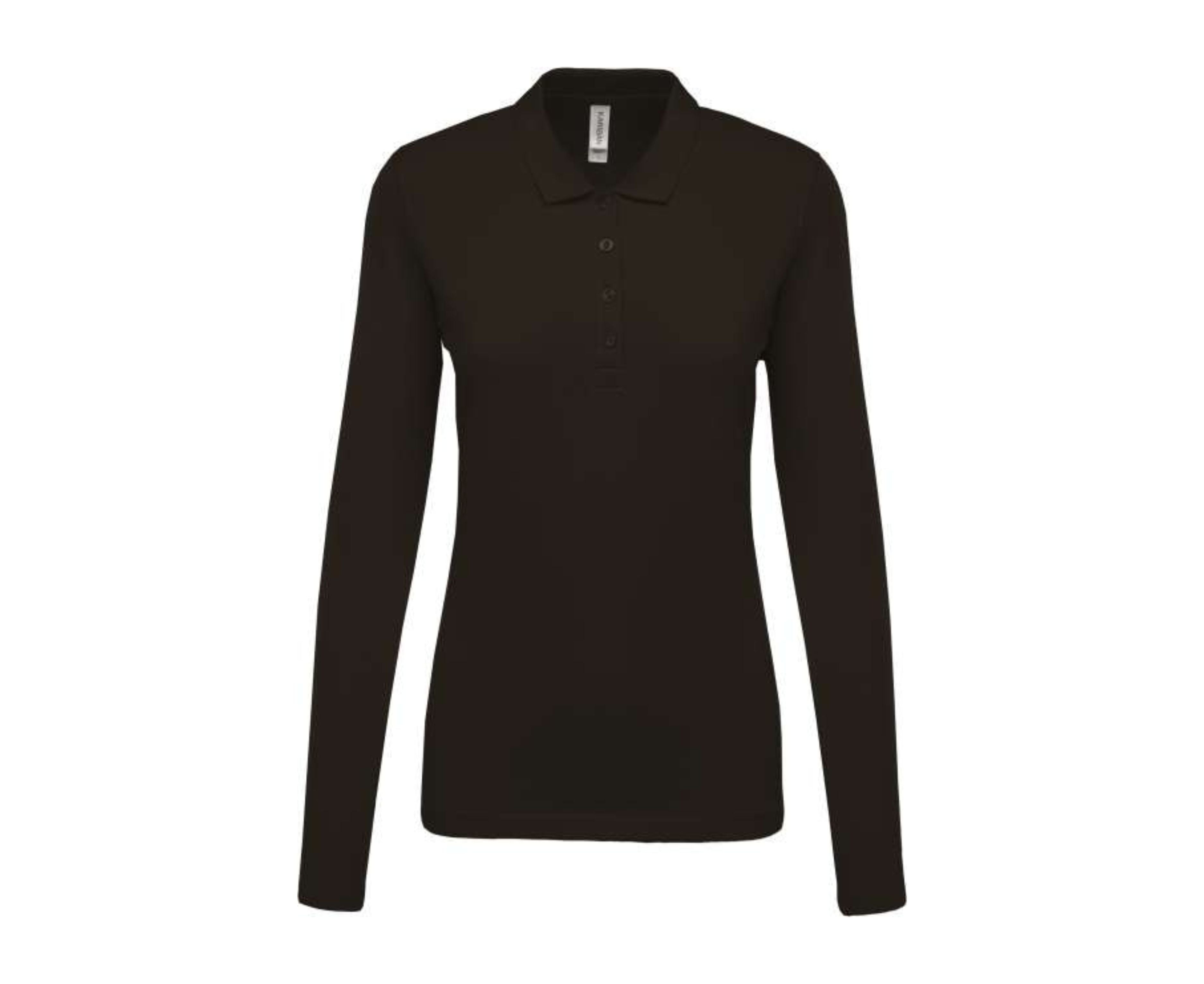 KA257 | Ladies Long-Sleeved Piqué Polo Shirt Dark Grey