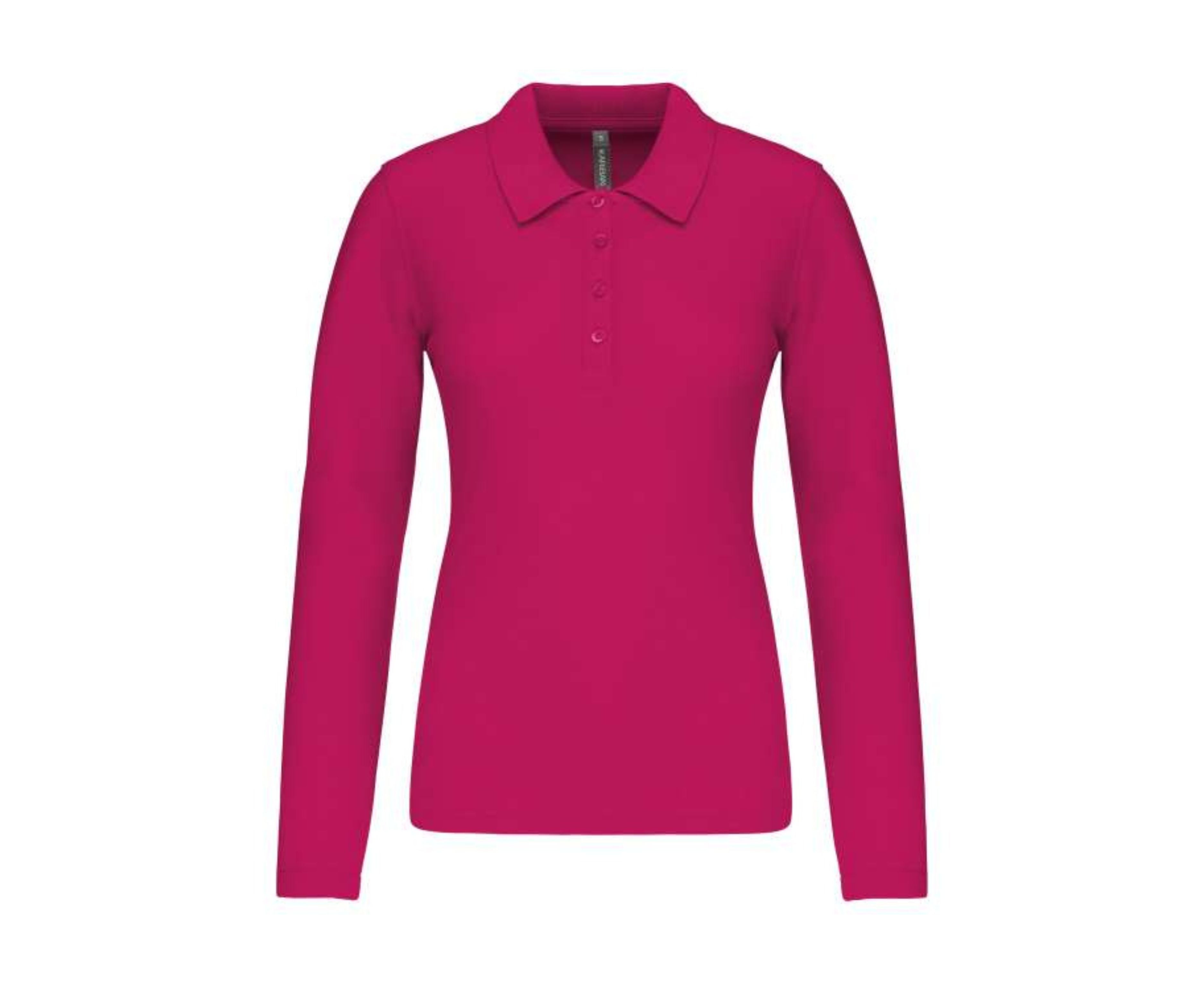 KA257 | Ladies Long-Sleeved Piqué Polo Shirt Fuchsia