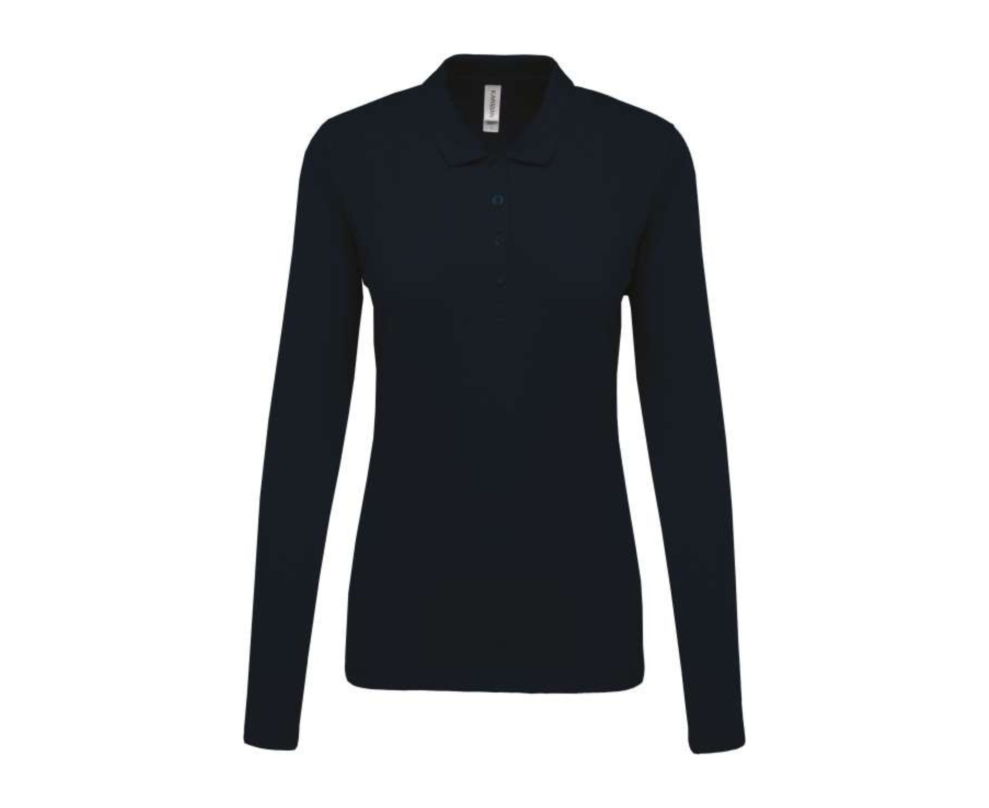 KA257 | Ladies Long-Sleeved Piqué Polo Shirt Navy