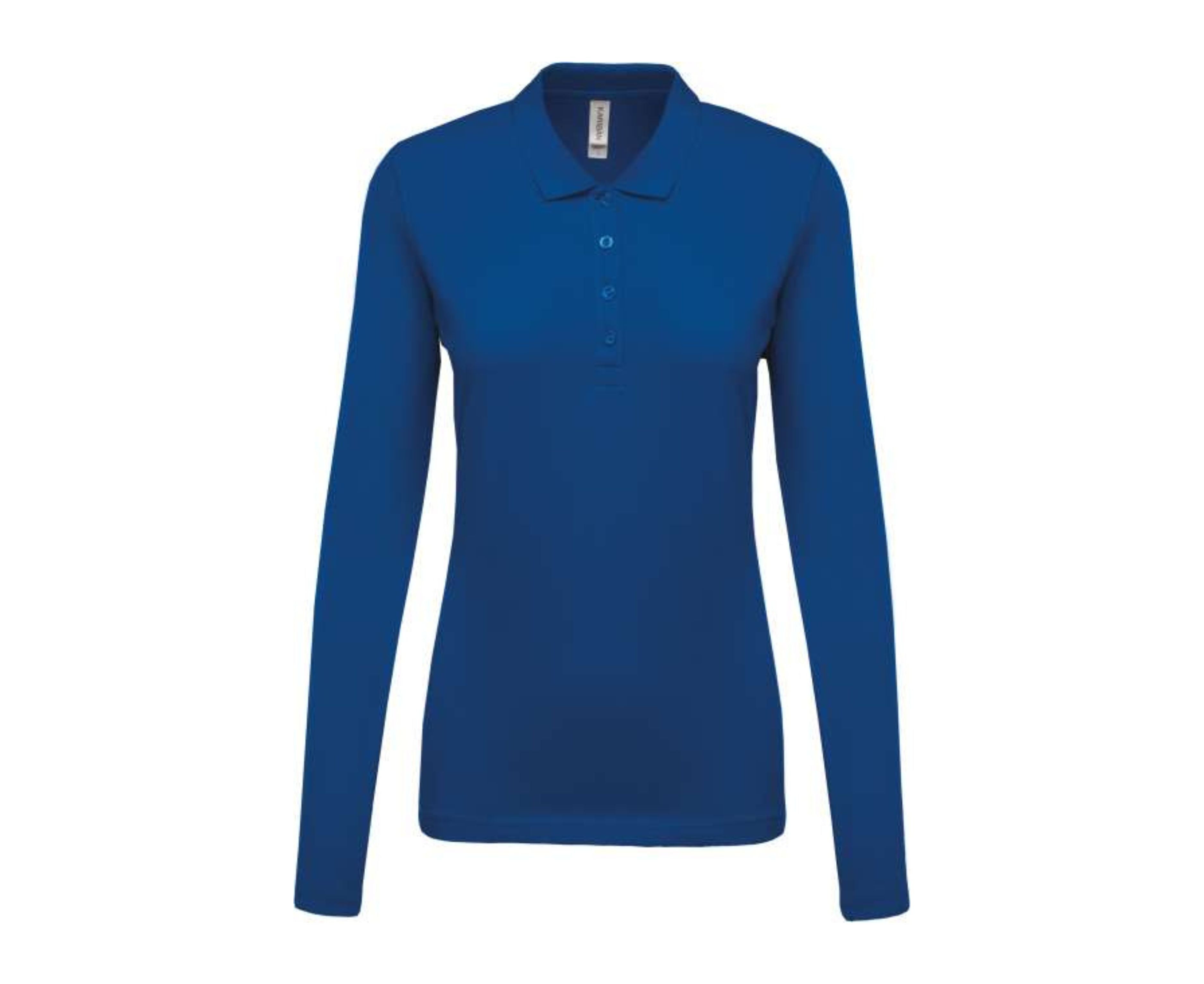 KA257 | Ladies Long-Sleeved Piqué Polo Shirt Light Royal Blue