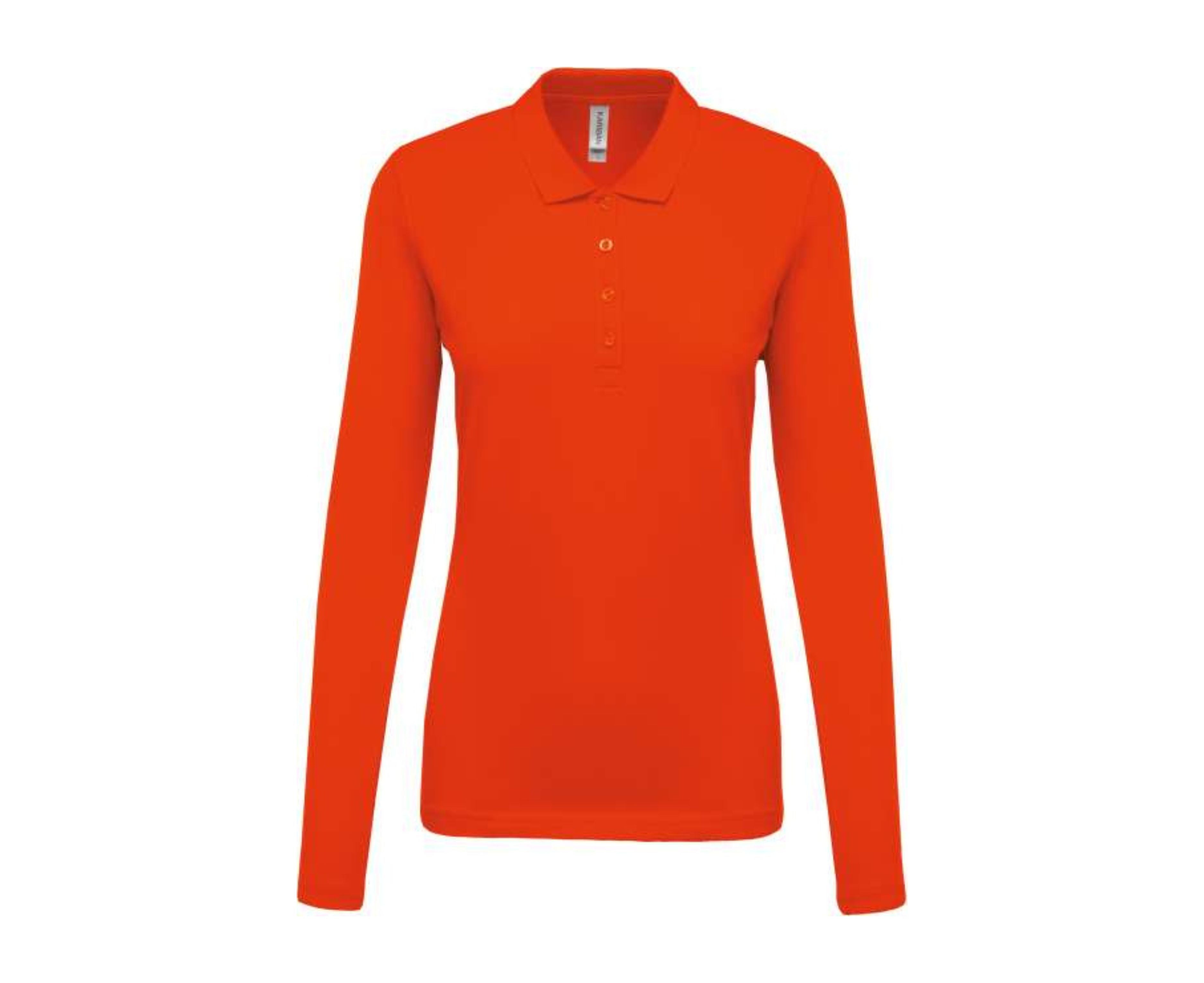 KA257 | Ladies Long-Sleeved Piqué Polo Shirt Orange