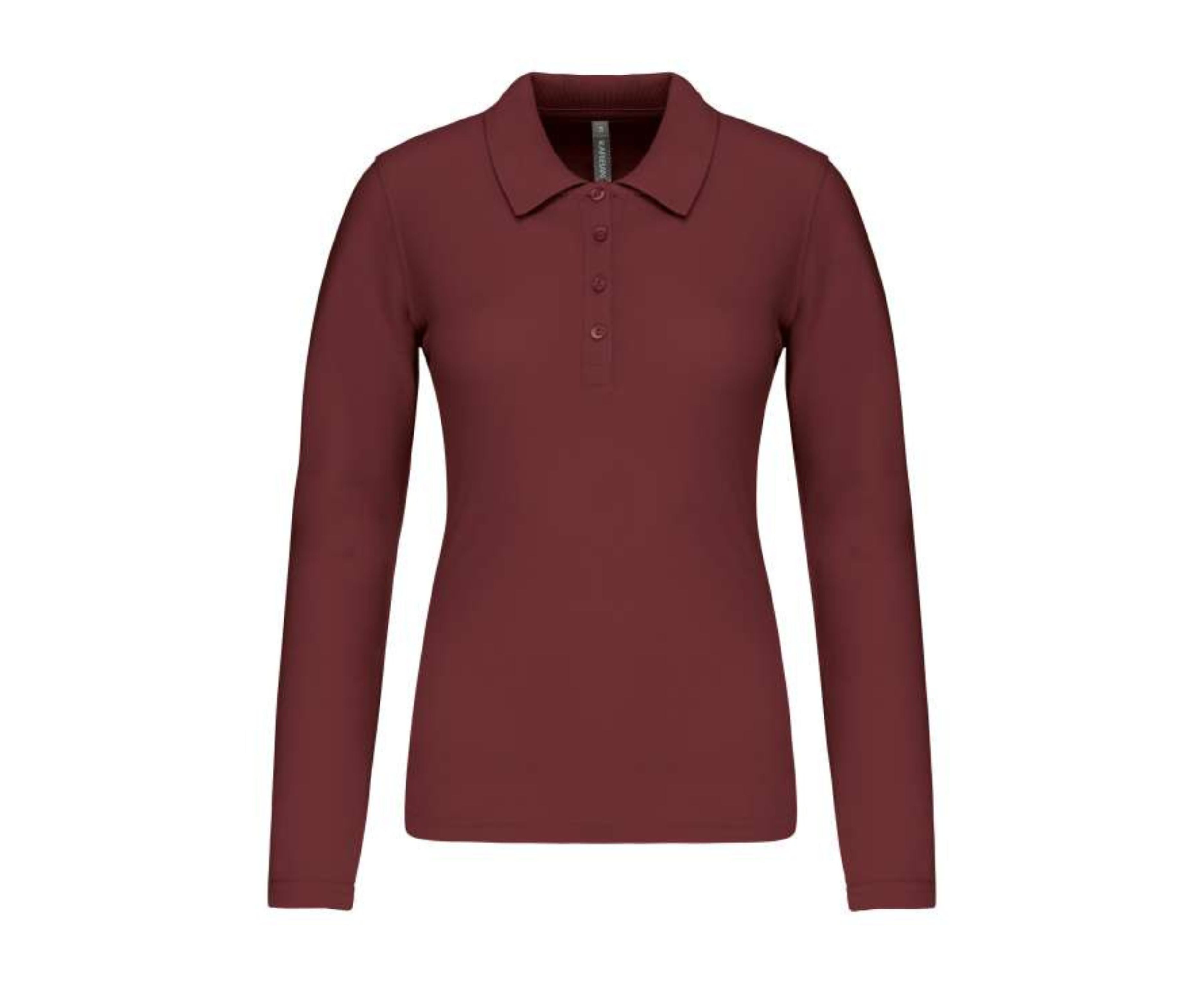 KA257 | Ladies Long-Sleeved Piqué Polo Shirt Wine