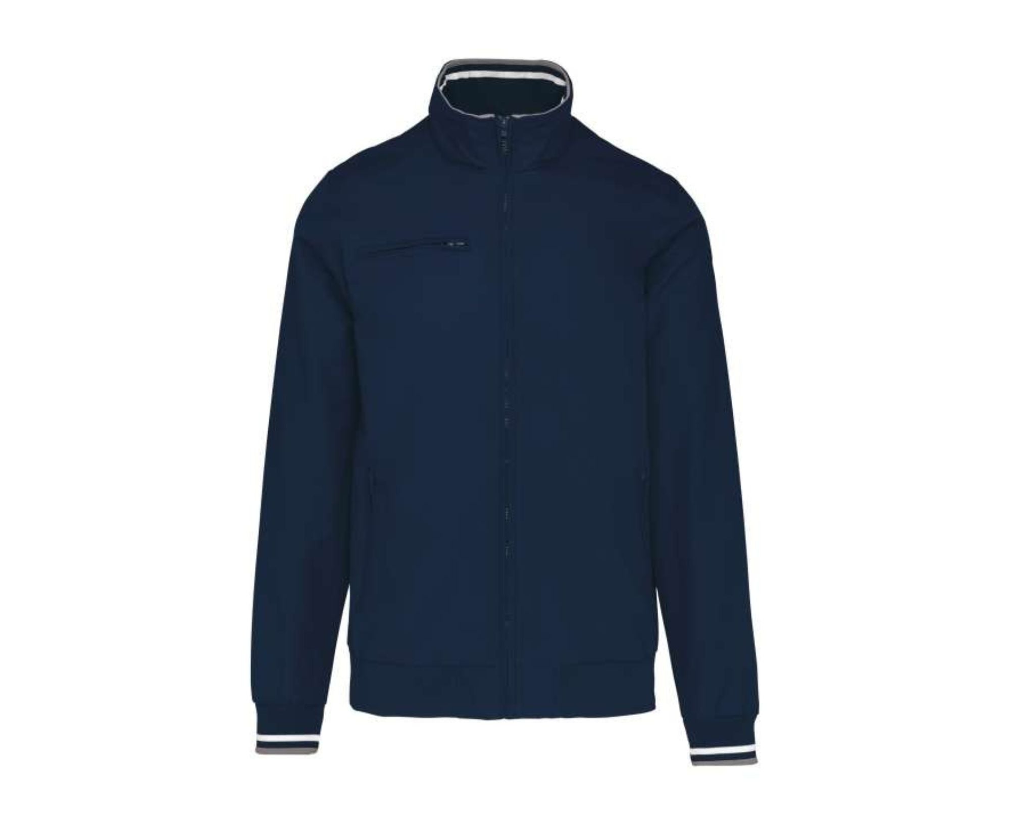 KA609 | City Blouson Jacket Navy | White | Storm Grey