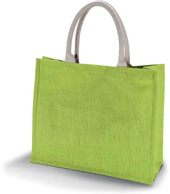 KI0219 | Jute Beach Bag Lime Green