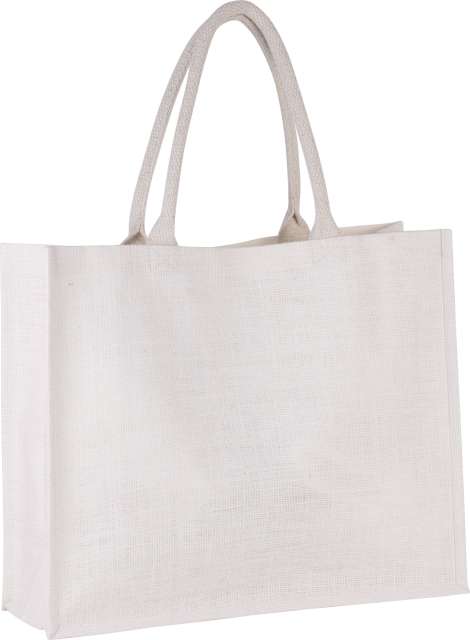 KI0219 | Jute Beach Bag White