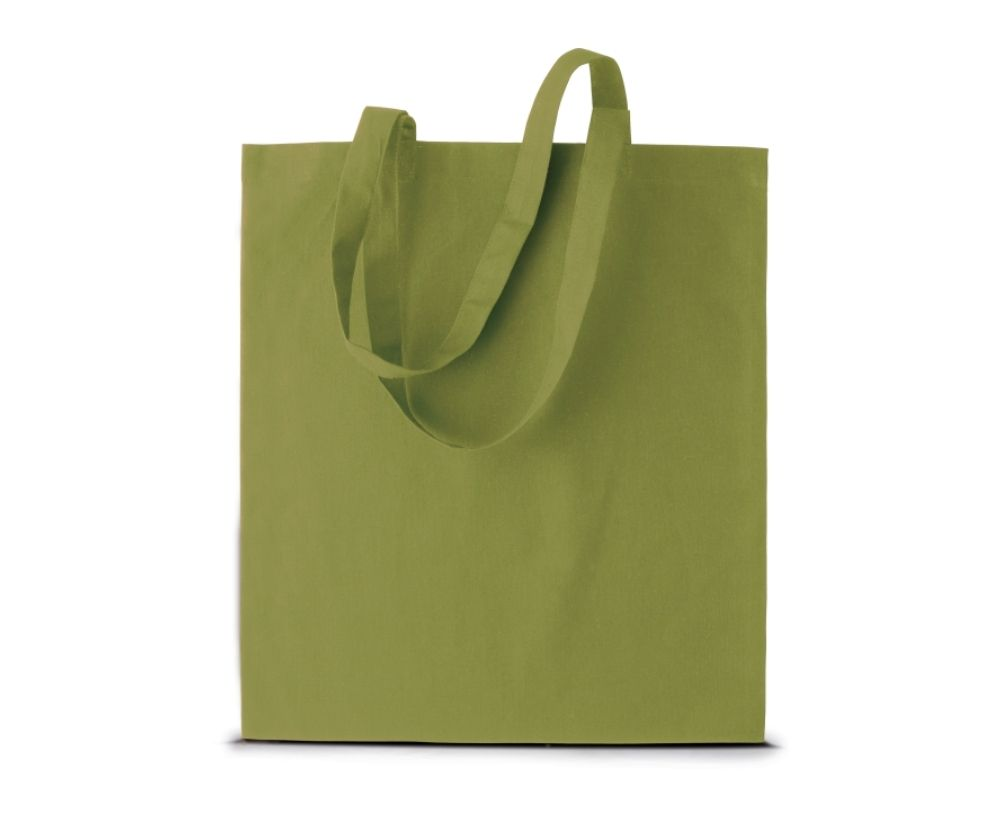 KI0223 | Basic Cotton Shopper Bag Burnt Lime
