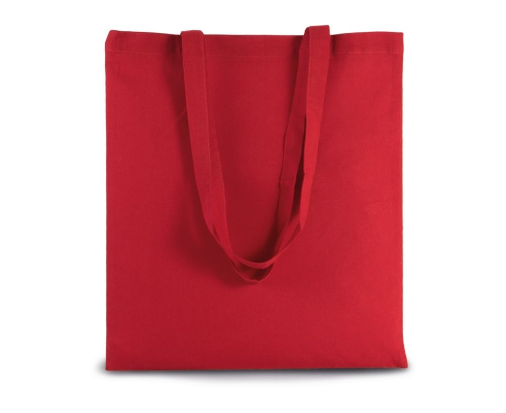 KI0223 | Basic Cotton Shopper Bag Cherry Red
