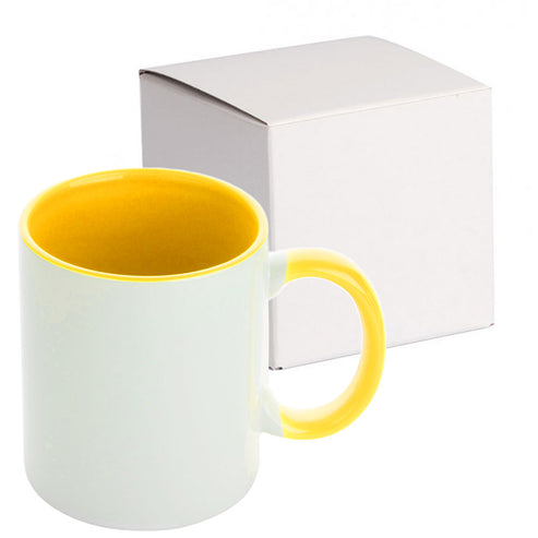 GPIHCM350 | Inner and Handle Colored Mug - 350 ml Yellow 350 ml