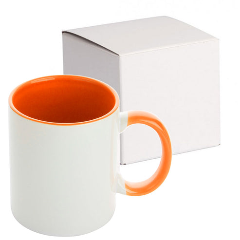GPIHCM350 | Inner and Handle Colored Mug - 350 ml Orange 350 ml